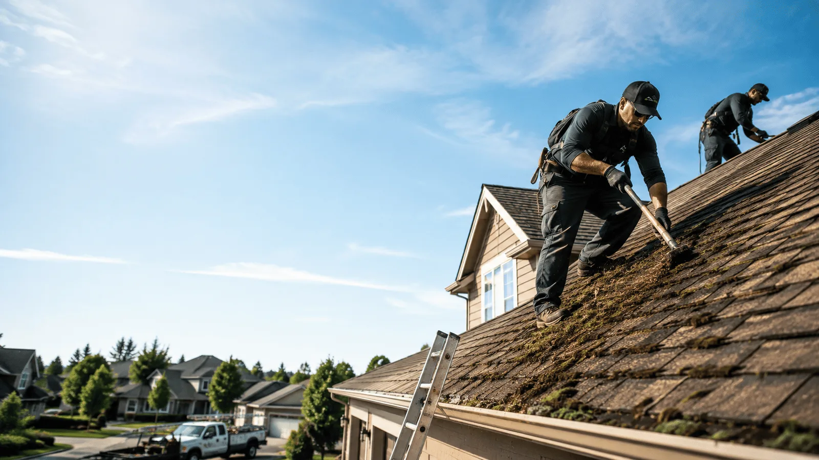 Roof Moss Removal in Pierpont, OH near me